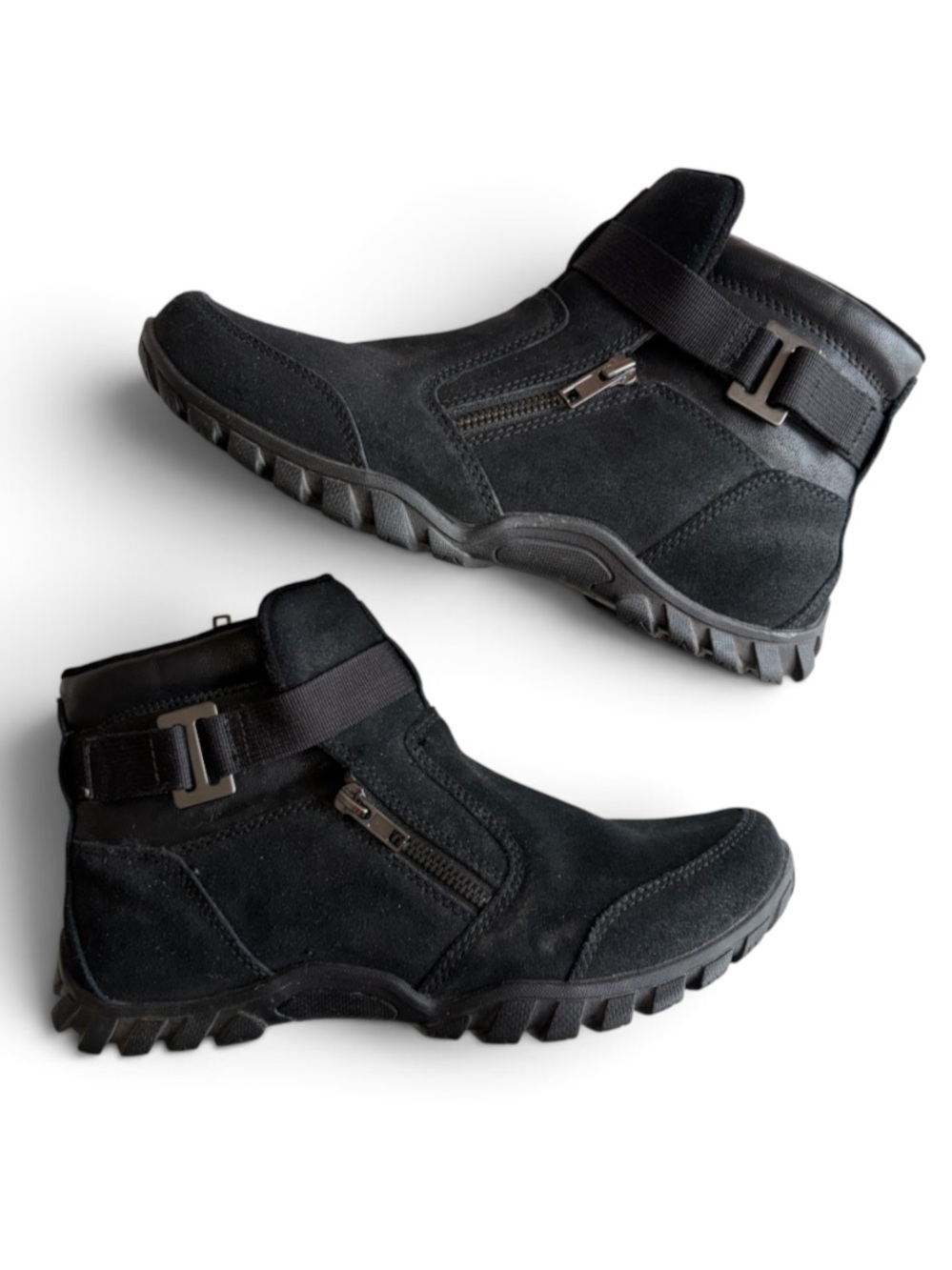 Easy spirit Explore24 Esniero Black Boots Women’s Size 8.5 Zipper Buckle